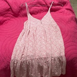 Pink floral sundress